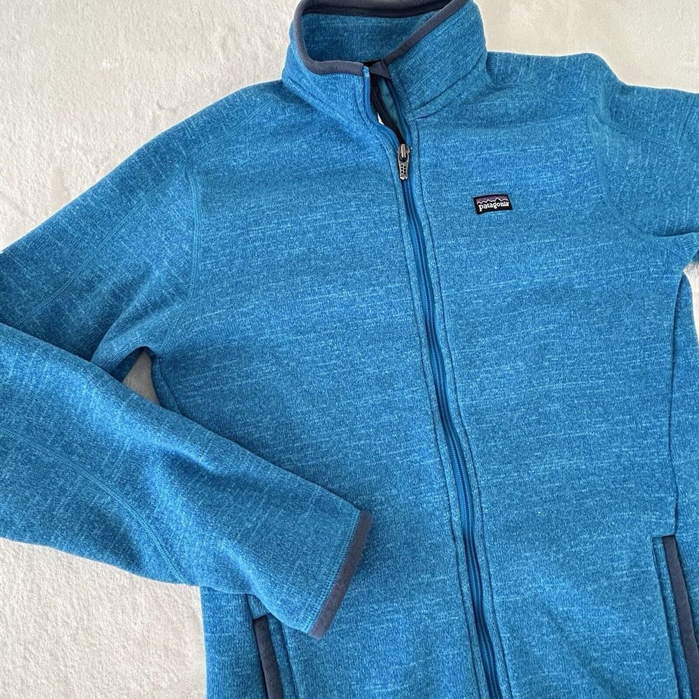 Patagonia Better Sweater Full Zip Fleece Jacket Women's Large Turquoise Blue